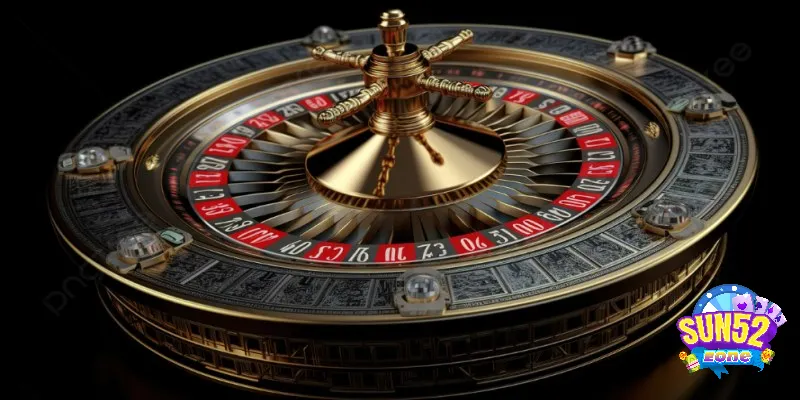 Bàn quay số roulette phân bố đều các con số từ 00 đến 37
