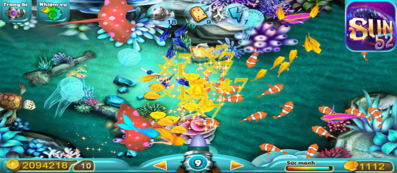 Trò chơi sở hữu những màn bắn cá vô cùng kịch tính